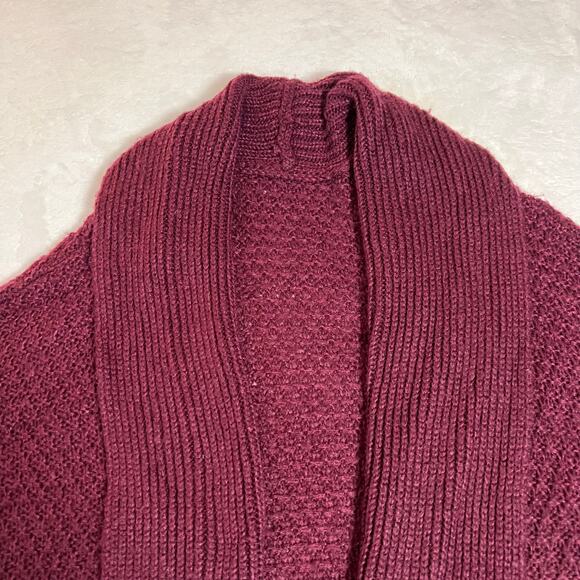 Women's Open Front Relaxed Fit Knit Cardigan Sweater Size Large Boho Cozy Casual - Picture 3 of 7